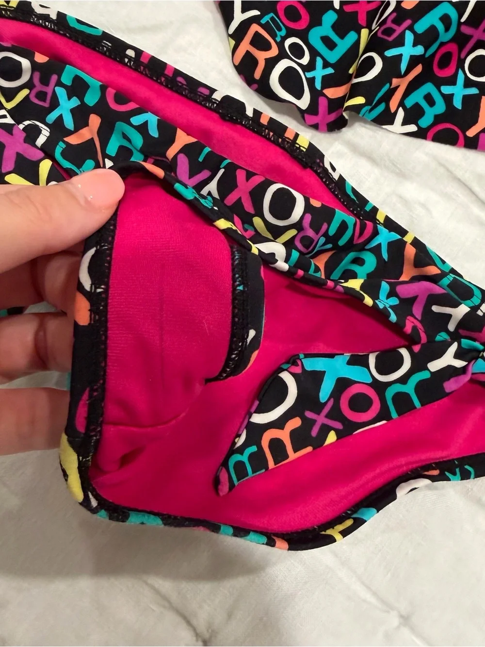 Roxy girls swimsuit set 10 rashguard bathing suit bikini 4 pieces